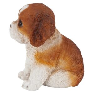 Design Toscano JQ112069 4 1/2 Inch Cavalier Puppy Partner - Red and White