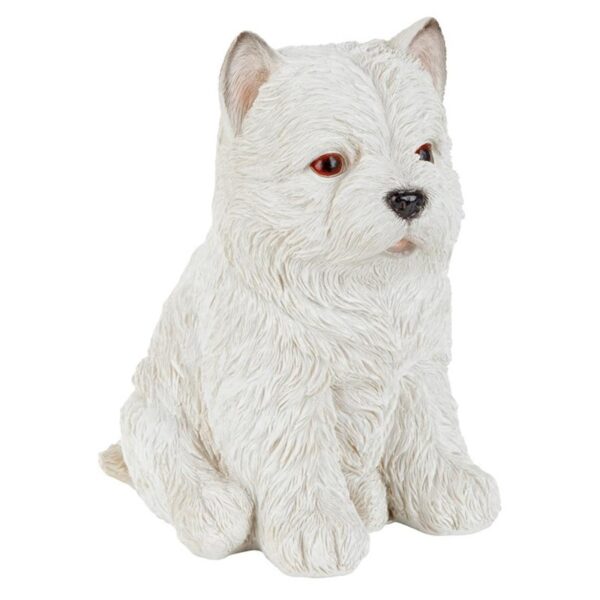 Design Toscano JQ11207 4 Inch Maltese Puppy Partner Statue - White