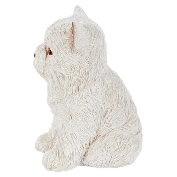 Design Toscano JQ11207 4 Inch Maltese Puppy Partner Statue - White