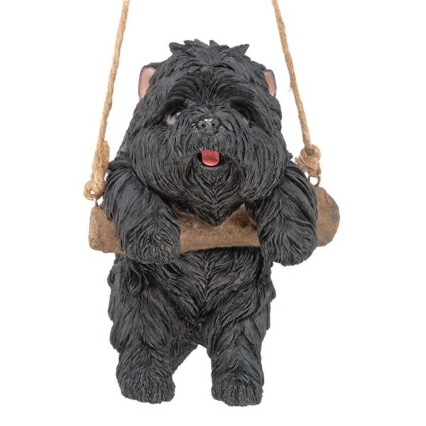 Design Toscano JQ114242 5 1/2 Inch Poodle Dog Hanging - Black