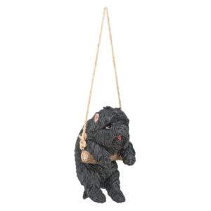 Design Toscano JQ114242 5 1/2 Inch Poodle Dog Hanging - Black