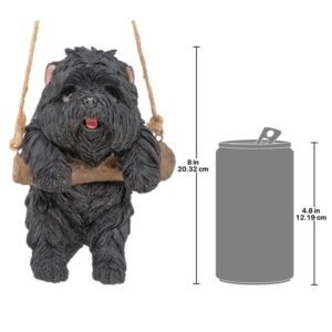 Design Toscano JQ114242 5 1/2 Inch Poodle Dog Hanging - Black