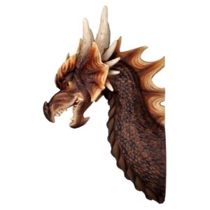 Design Toscano JQ11435 10 1/2 Inch Ruthless Knavesmire Dragon Trophy Head