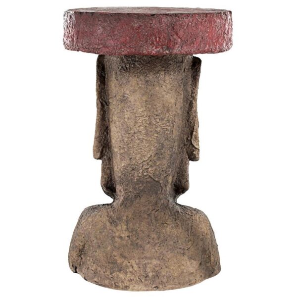 Design Toscano JQ12149 13 Inch Easter Island Moai Side Table