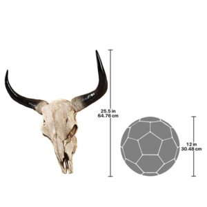 Design Toscano JQ2317 25 Inch Long Horn Steer Wall Trophy