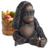 Design Toscano JQ3551 11 Inch Curly the Chimpanzee Statue