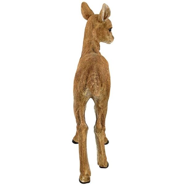 Design Toscano JQ6097 17 1/2 Inch Foraging Fawn Baby Deer Statue