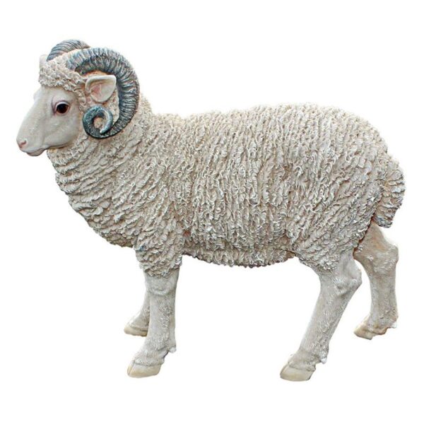 Design Toscano JQ6171 8 1/2 Inch Horned Dorset Sheep Statue