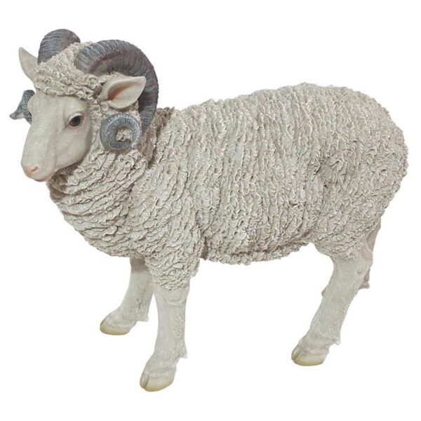 Design Toscano JQ6171 8 1/2 Inch Horned Dorset Sheep Statue