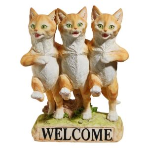 Design Toscano JQ6267 8 Inch Chorus Line of Cats Welcome Statue