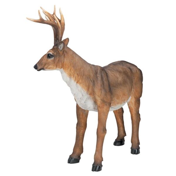 Design Toscano JQ7105 28 Inch Standing Big Rack Buck Deer Statue