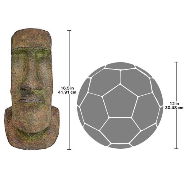 Design Toscano JQ7634 8 1/2 Inch Easter Island Moai Head, Medium