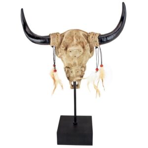 Design Toscano JQ7892 12 Inch Western Desert Sun Cow Skull Statue