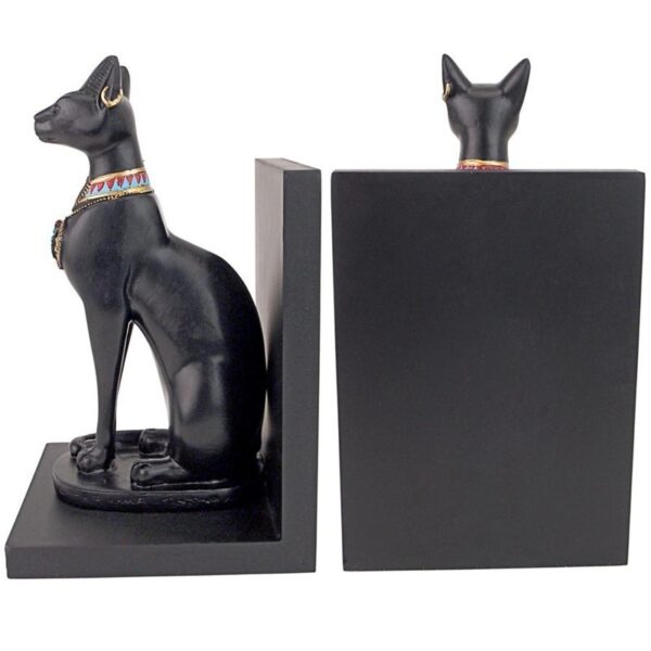 Design Toscano JQ7905 5 Inch Bastet Cat Goddess Bookends, Set of 2