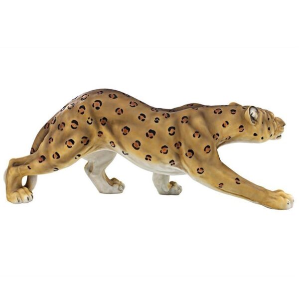 Design Toscano JQ7931 25 Inch Slient Pursuer Spotted Leopard Statue