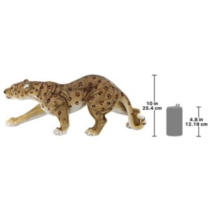 Design Toscano JQ7931 25 Inch Slient Pursuer Spotted Leopard Statue