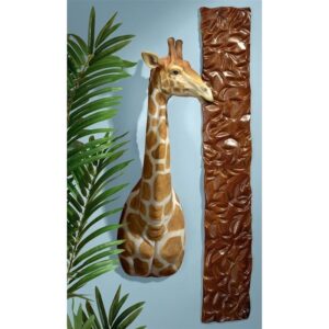 Design Toscano JQ8542 7 Inch African Savanna Giraffe Wall Sculpture