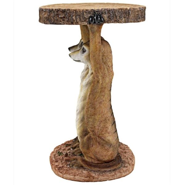 Design Toscano JQ8608 14 Inch Kalahari Meerkats Side Table