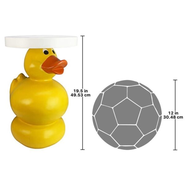 Design Toscano JQ8609 12 1/2 Inch Rubber Duck Table