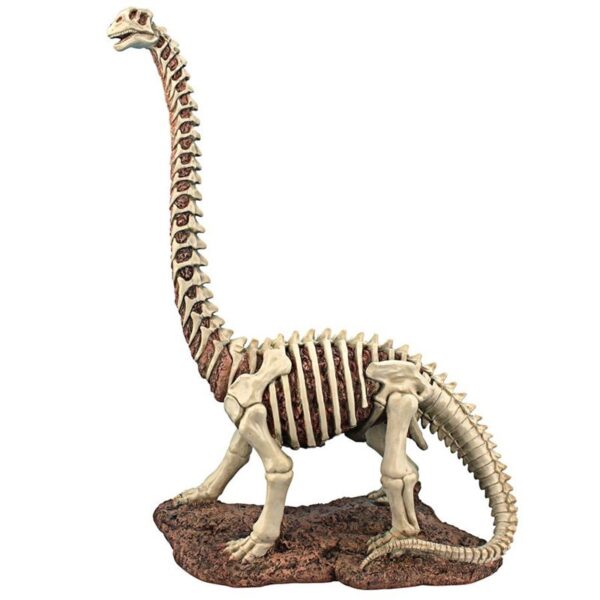 Design Toscano JQ86482 Prehistoric 17 Inch Brachiosaurus Skeleton Dinosaur Statue