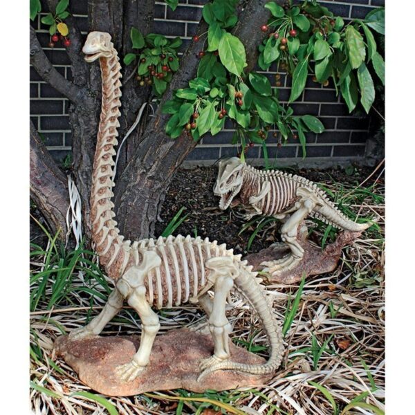 Design Toscano JQ86482 Prehistoric 17 Inch Brachiosaurus Skeleton Dinosaur Statue