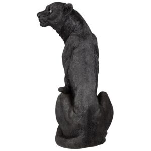 Design Toscano JQ8762 11 Inch Pensive Panther Black Jaguar Statue