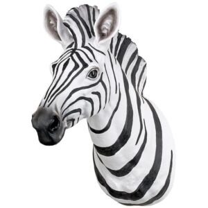 Design Toscano JQ9095 7 1/2 Inch Zebra Head Wall Sculpture