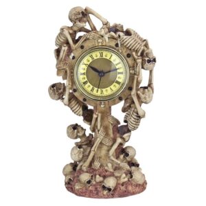 Design Toscano JQ9371 6 Inch Skeleton Crew Mantel Clock