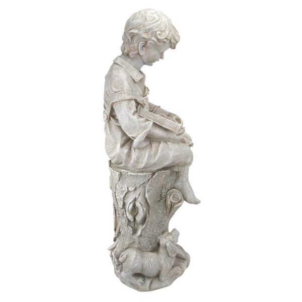 Design Toscano JQ9635 11 1/2 Inch Sebastian the Reading Child Statue