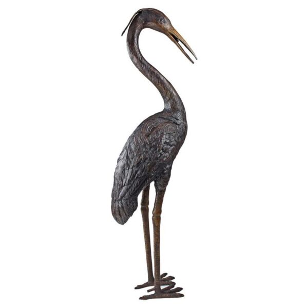 Design Toscano KW194801 8 Inch Medium Heron Head, Low