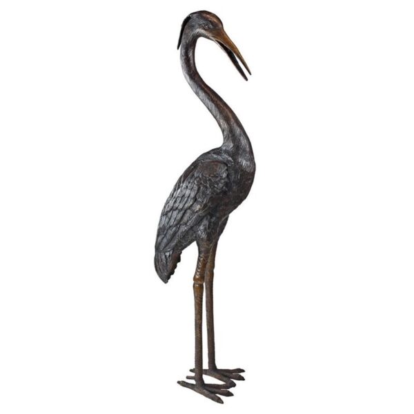 Design Toscano KW194801 8 Inch Medium Heron Head, Low