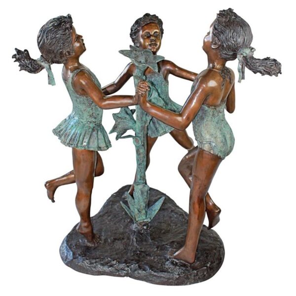 Design Toscano KW29440 35 Inch Fun in the Sun Girls Statue - Bronze