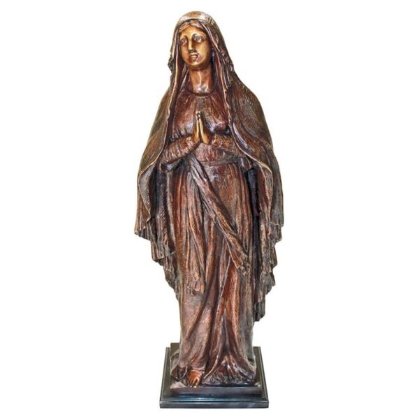 Design Toscano KW29508 12 Inch Madonna Blessed Mother Statue - Bronze