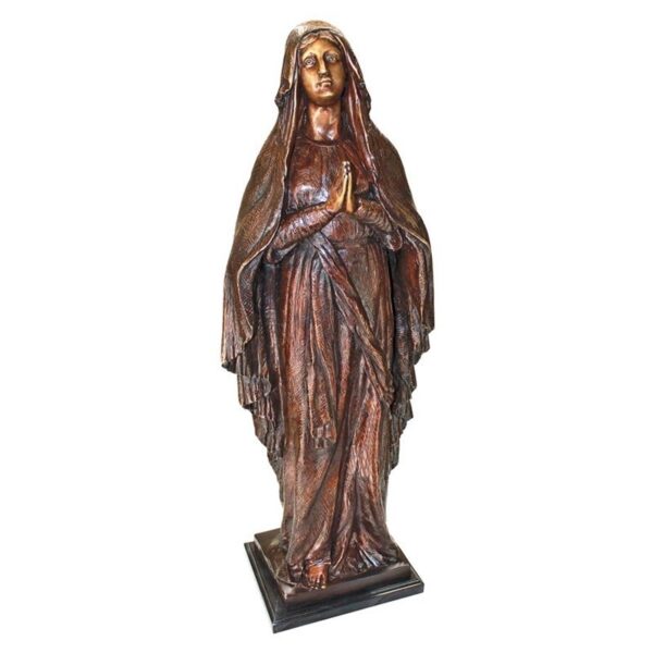 Design Toscano KW29508 12 Inch Madonna Blessed Mother Statue - Bronze