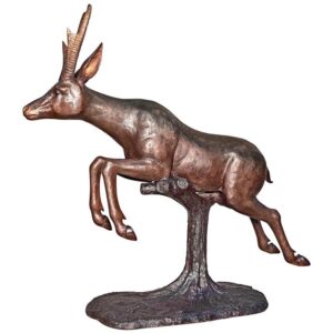 Design Toscano KW424 62 Inch Leaping Pronghorn Antelope