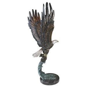 Design Toscano KW56604 17 1/2 Inch Majestic Eagle Statue - Bronze