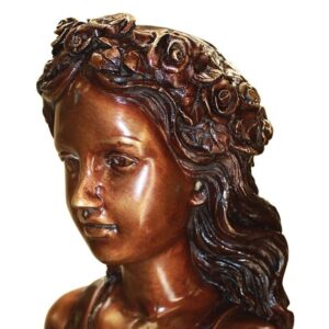 Design Toscano KW58490 13 1/2 Inch Leaf Maiden Statue - Bronze