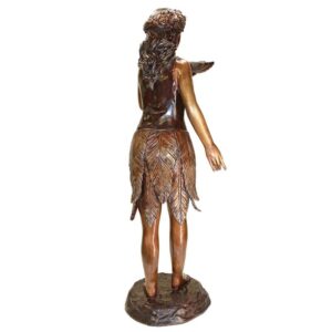 Design Toscano KW58490 13 1/2 Inch Leaf Maiden Statue - Bronze