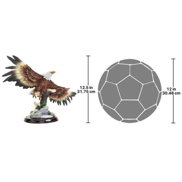 Design Toscano KY10123 16 Inch Wingspan Bald Eagle Statue