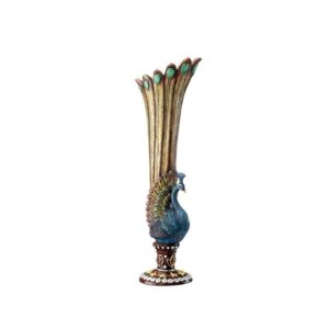 Design Toscano KY1034 3 Inch Peacock Bud Vase