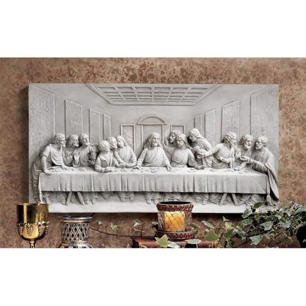 Design Toscano KY11448 23 Inch Last Supper Frieze