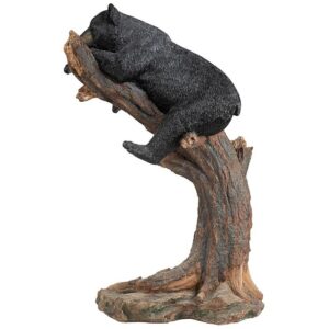 Design Toscano KY18491 16 1/2 Inch Forest Vantage Point Black Bear Statue