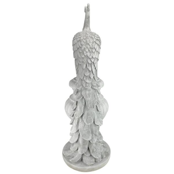 Design Toscano KY1876 11 1/2 Inch Staverden Peacock on an Urn Statue