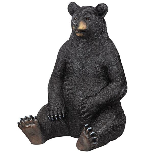 Design Toscano KY18867 32 Inch Zerk Giant Sitting Bear - Black