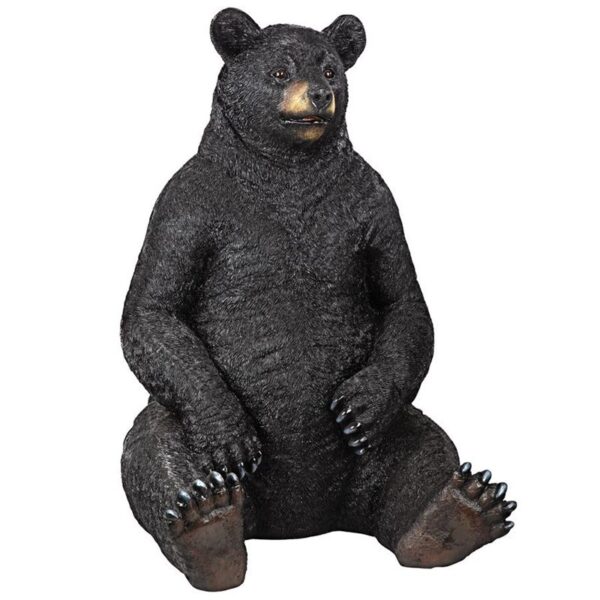 Design Toscano KY18867 32 Inch Zerk Giant Sitting Bear - Black