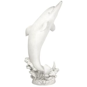 Design Toscano KY26148 15 1/2 Inch Tropical Tale Dolphin Piped Statue, Large