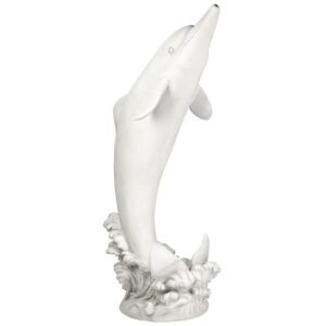 Design Toscano KY26148 15 1/2 Inch Tropical Tale Dolphin Piped Statue, Large