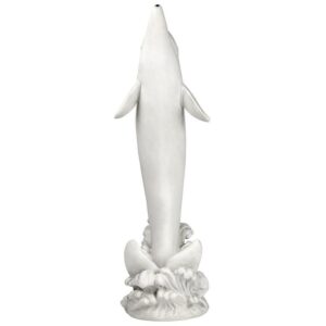 Design Toscano KY26148 15 1/2 Inch Tropical Tale Dolphin Piped Statue, Large