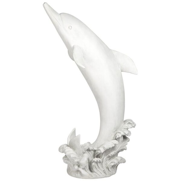 Design Toscano KY26148 15 1/2 Inch Tropical Tale Dolphin Piped Statue, Large