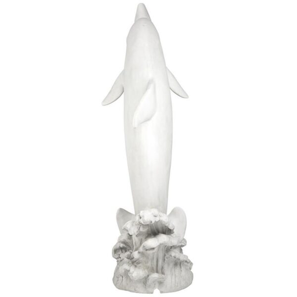 Design Toscano KY26148 15 1/2 Inch Tropical Tale Dolphin Piped Statue, Large